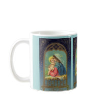 Virgin Mary and Baby Jesus Antique Style Mug mugs