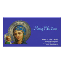 Virgin Mary and Child Jesus Photo Card