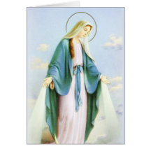 Virgin Mary Crescent MoonCard