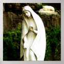 Virgin Mary Garden Statue posters