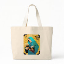 Virgin Mary Madonna & Bumble Bee Tote Bag