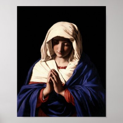 Virgin Mary Praying Poster