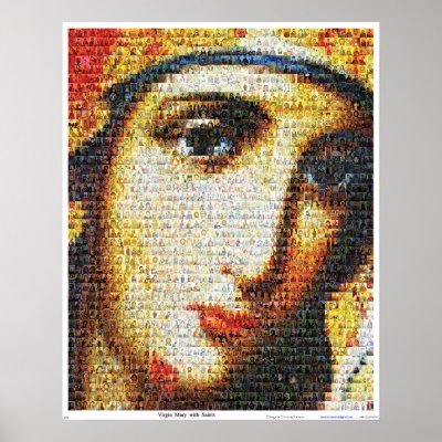 Virgin Mary with Saints Poster