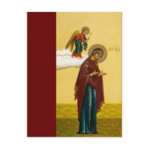 Virgin Mary's Russian icon Postcard