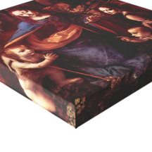 Virgin of the Rocks by Leonardo da Vinci Canvas Prints