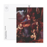 Virgin of the Rocks by Leonardo da Vinci Postcard