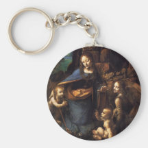 Virgin of the Rocks Key Chain