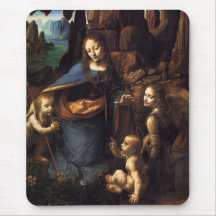 Virgin of the Rocks Mouse Pads