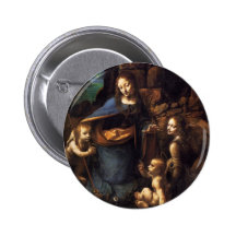 Virgin of the Rocks Pinback Buttons