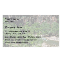 Virgin River Zion National Park Business Card Templates