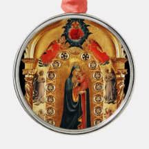 VIRGIN WITH CHILD AND ANGELS ORNAMENT