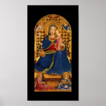 VIRGIN WITH CHILD AND ANGELS PRINT