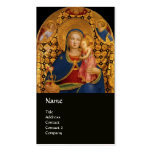 VIRGIN WITH CHILD AND SAINTS ,blue black Business Card Template