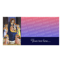 VIRGIN WITH CHILD AND SAINTS CUSTOM PHOTO CARD