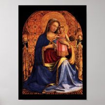 VIRGIN WITH CHILD AND SAINTS POSTER