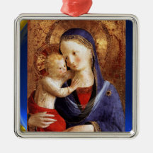 VIRGIN WITH CHILD  ,Blue Sapphire Ornaments