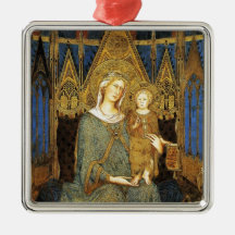 VIRGIN WITH CHILD  ,Blue Sapphire Ornaments