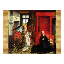 VIRGIN WITH CHILD Parchment Postcards