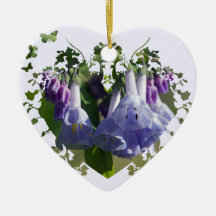 Virginia Bluebells Wildflowers Christmas Ornament