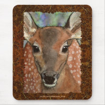 Virginia Deer Fawn Baby Animal Wildlife Art Mousepad