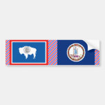 Virginia Flag Bumper Sticker