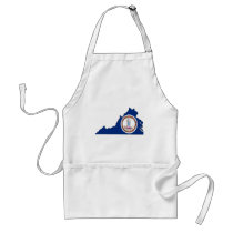 Virginia Flag Map Aprons