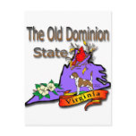 Virginia Old Dominion State Hound Dogwood Cardinal Postcards