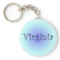 Virginia Rainbow Keychain keychains