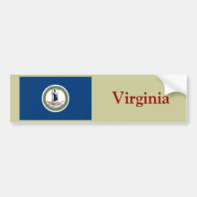 Virginia State Flag Bumper Sticker
