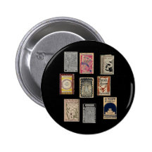 Virginia Woolf Books Buttons