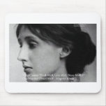 Virginia Woolf Dine/Love Well Love Quote Gifts Mousepads