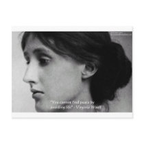 Virginia Woolf "Find Peace" Wisdom Quote Gifts Postcard