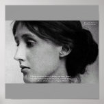 Virginia Woolf "Love Autumn" Love Quote Posters posters
