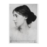 Virginia Woolf "Love Well" Love Quote Mugs & Gifts postcards