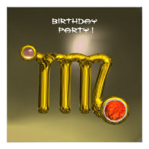 VIRGO AGATE, bright yellow orange grey Personalised Announcements
