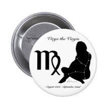 Virgo Constellation/Zodiac Button