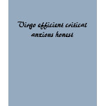 Virgo efficient critical anxious honest t-shirts