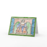 Virgo Stained Glass Birthday Card