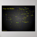 Virgo the Maiden Constellation posters
