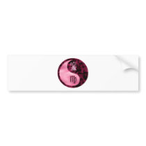 Virgo Yin Yang Bumper Sticker