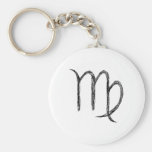 Virgo. Zodiac Astrological Sign. Key Chains