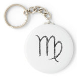 Virgo. Zodiac Astrological Sign. Key Chains