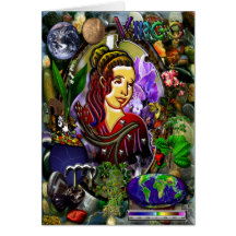 Virgo Zodiac Greeting Card