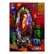 Virgo Zodiac Greeting Card Characteristic