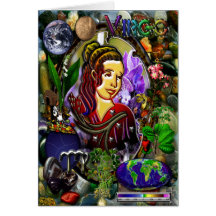 Virgo Zodiac Note Card