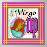 Virgo Zodiac Poster