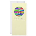 Virgo Zodiac Rainbow Running Girl Bookmark rack cards