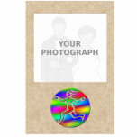 Virgo Zodiac Rainbow Running Girl Photo Frame photo sculptures