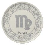 Virgo Zodiac sign vintage Plate