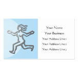 Virgo Zodiac Star Sign In Light Silver Business Card Templates